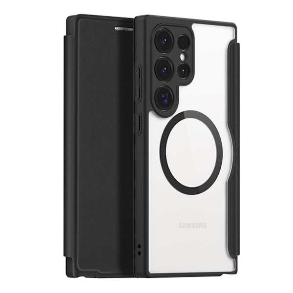 Dux Ducis Galaxy S24 Ultra Plånboksfodral Magsfae Skin X Pro - Svart Svart