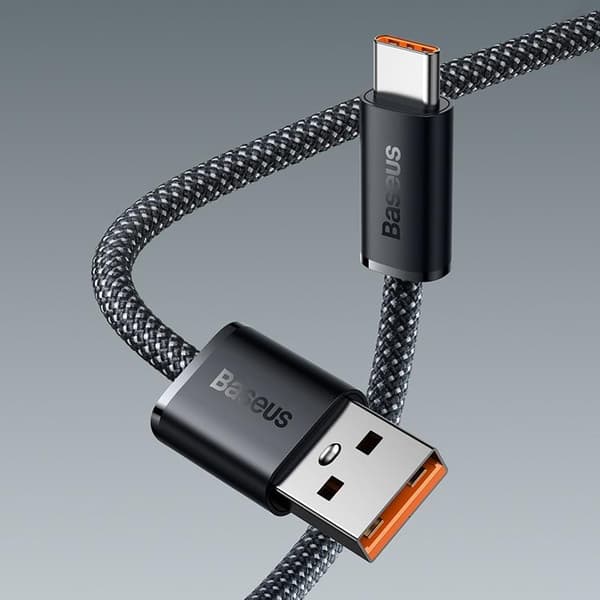 Baseus Dynamic USB-A til USB-C Kabel 100W 1m - Grå Grå