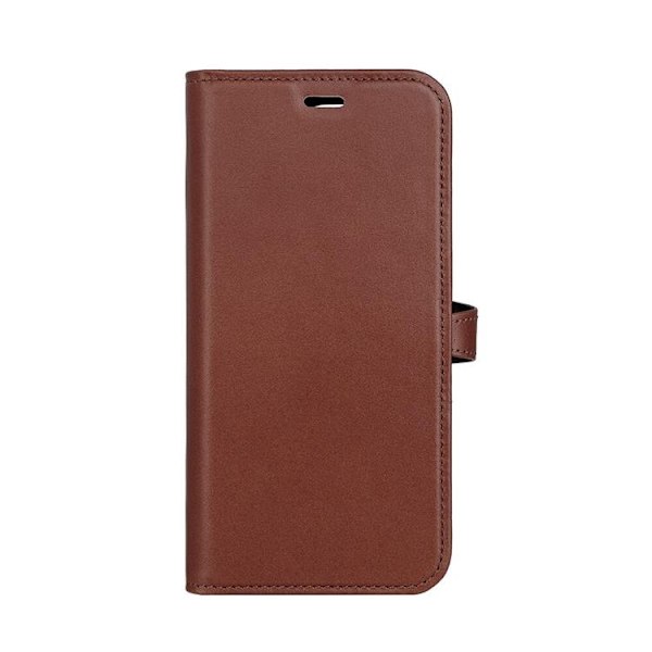 BUFFALO äkta läder iPhone 15 Pro Max Plånboksfodral 3 Kort Magsafe - Brun