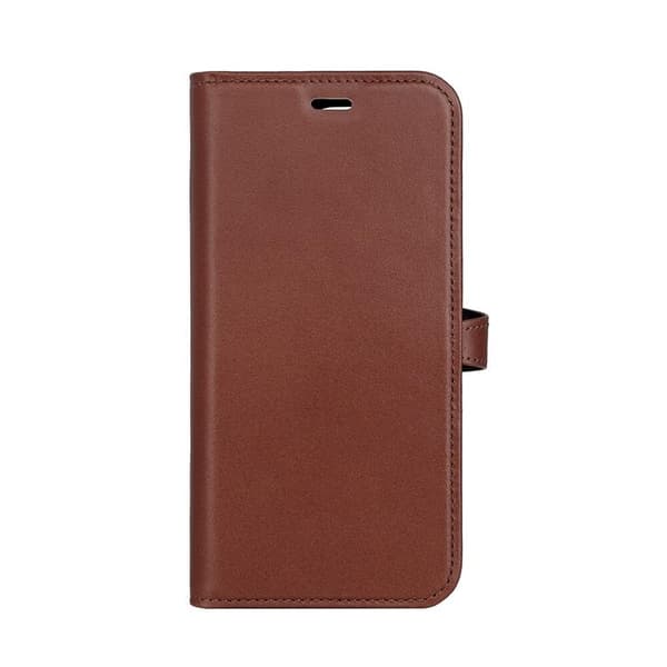 BUFFALO äkta läder iPhone 15 Pro Max Plånboksfodral 3 Kort Magsafe - Brun Brun