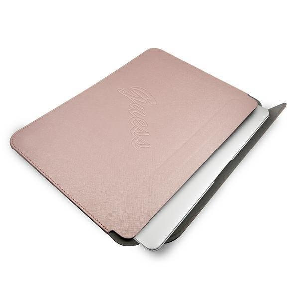 Guess Saffiano Script Datorfodral 13" - Rosa Pink
