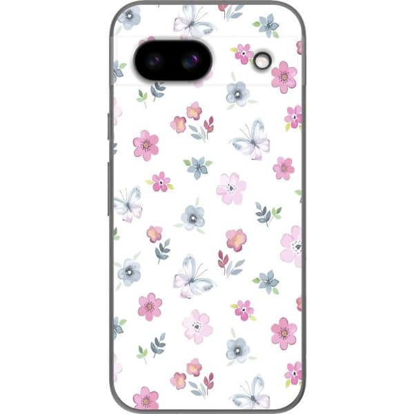 Mobilskal till Google Pixel 8a med Blommor och fjärillar