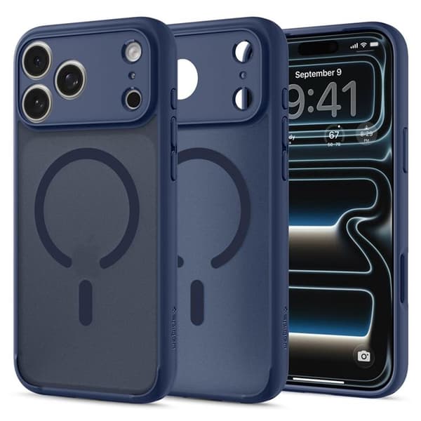 Spigen Mobilskal För iPhone 18 Pro/17 Pro Magsafe Ultra Hybrid - Frost Djupblå