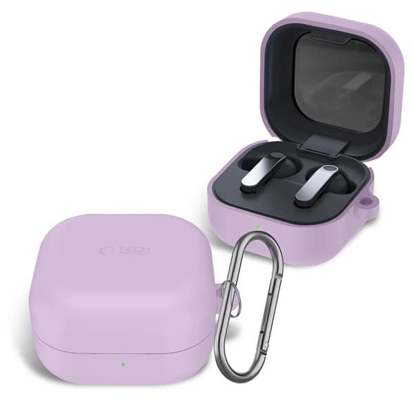 Tech-Protect Skal För Galaxy Buds 4/4 Pro Silikon Hook - Lavender Lila