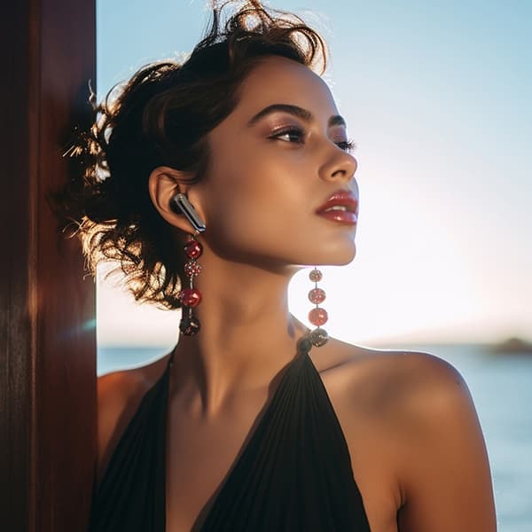 Dudao TWS In-Ear Trådlösa Hörlurar Bluetooth ANC ENC U21 Svart