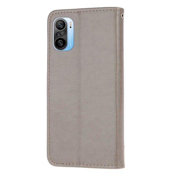 Butterfly Wallet Case til Xiaomi Mi 11i - Grå Grey