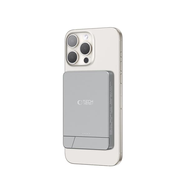 Tech-Protect Magsafe Powerbank 5000mAh PB14 LifeMag - Grå Grå