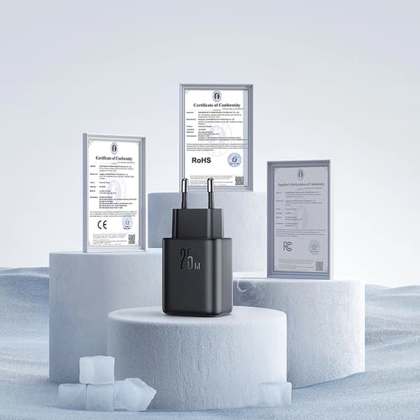 Joyroom Snabbladdare 25W USB-C SFC PPS PD - Svart Black