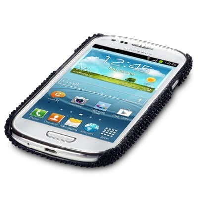 Bling Bling Cover til Samsung Galaxy S3 mini i8190 (Sort) Black