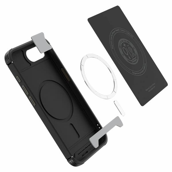 Spigen Mobilskal till iPhone 16e Magsafe Core Armor - Matt Svart Svart