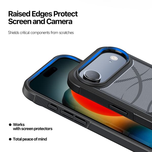 Dux Ducis Mobilskal till iPhone Air MagSafe SHLD PC + TPU - Rhythm Svart