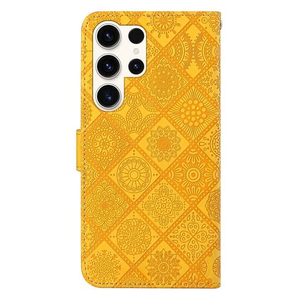 Plånboksfodral för Samsung Galaxy S26 Ultra Konstläder - Gul