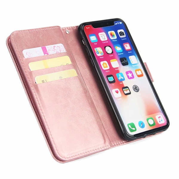 Elegant Plånboksfodral till iPhone 11 Pro - Roséguld Roséguld