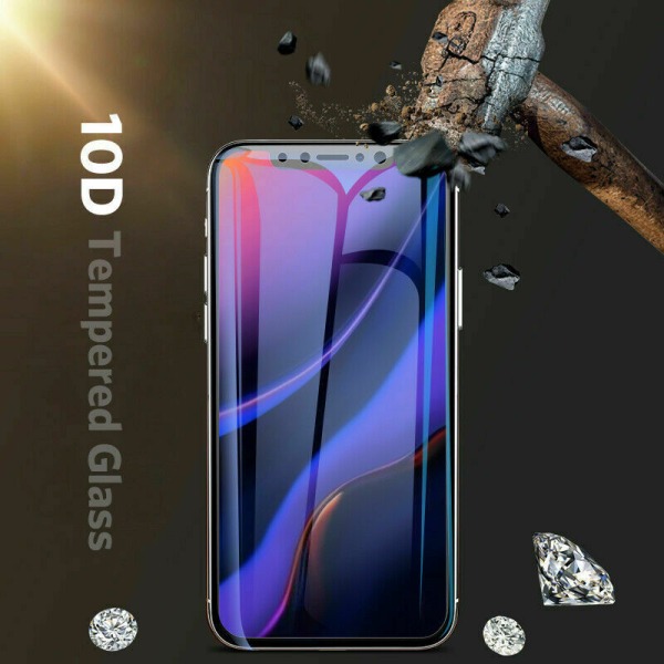 Heltäckande Härdat Glas iPhone/Samsung/Huawei (10D) Huawei P40