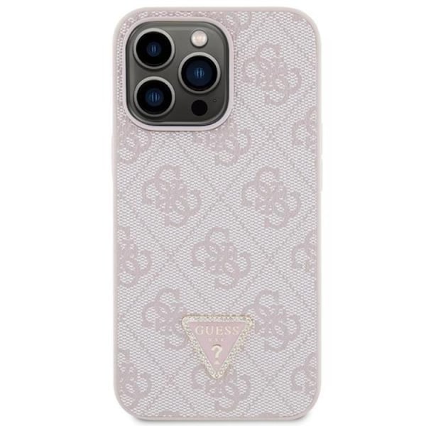 Guess iPhone 13 Pro Max Mobilskal Crossbody Metall Logo Rosa
