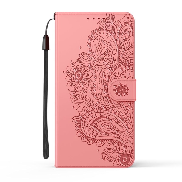 Flowers iPhone 13 Mini Wallet Cover - Pink Pink