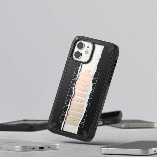 Ringke Fusion X rutiinikuori iPhone 12 Mini - musta Black