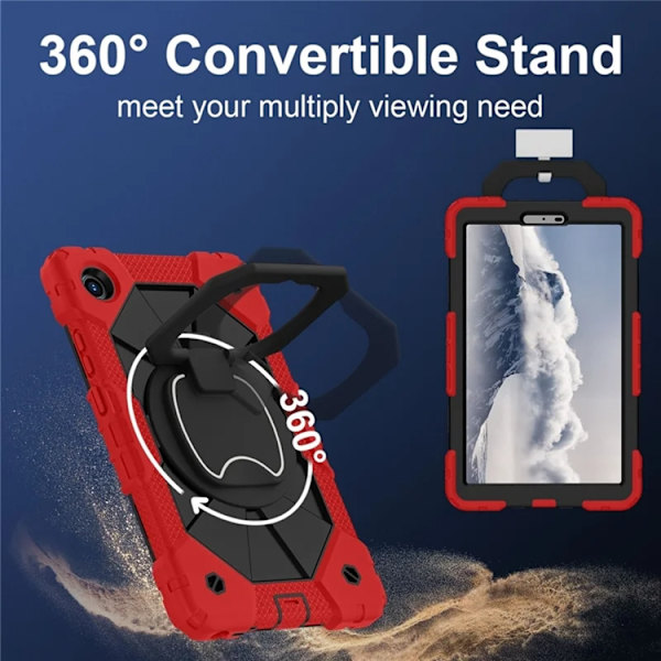 Lenovo Tab K9 Mobilskal Silikon Kickstand Röd