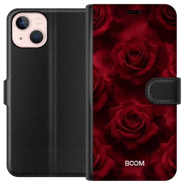 Apple iPhone 13 Pung Taske med Crimson Rose