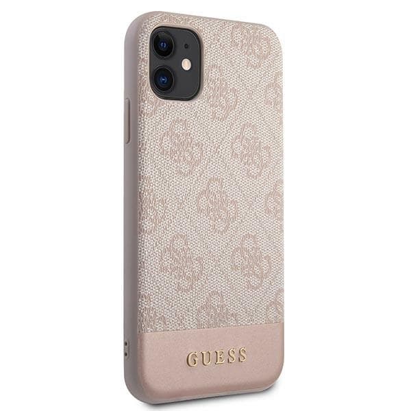 Guess Telefontaske til iPhone 11/Xr MagSafe 4G Stripe Collection - Lyserød
