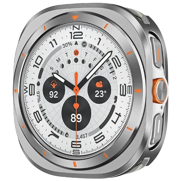 Mobilskal till Galaxy Watch Ultra (47mm) Bumper - Grå/Orange Grå