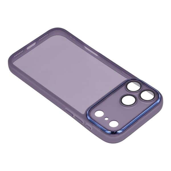 Mobilskal till iPhone 17 Pro Electroplated Kameraram - Lila Lila