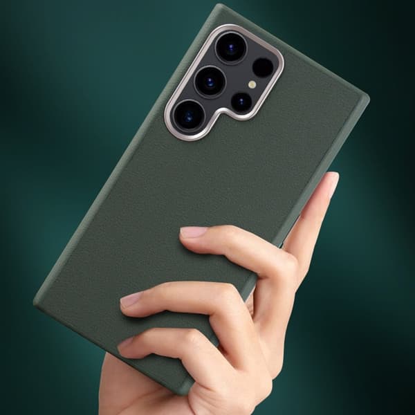 X-LEVEL Mobilskal till Samsung Galaxy S25 Ultra PU Läder Hård PC Grå