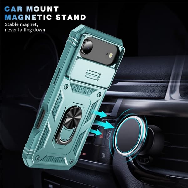 Mobilskal till iPhone Air Slide Camshield Kickstand - Grön Grön