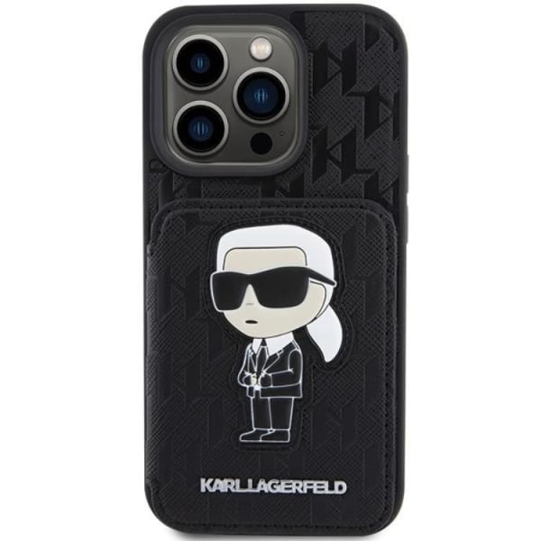 Karl Lagerfeld iPhone 15 Pro Mobilcover Kortholder Stativ