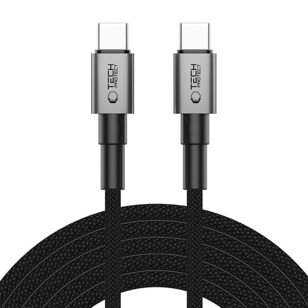 Tech-Protect USB-C Til USB-C Kabel Ultraboost 300CM 100W - Grå Grå