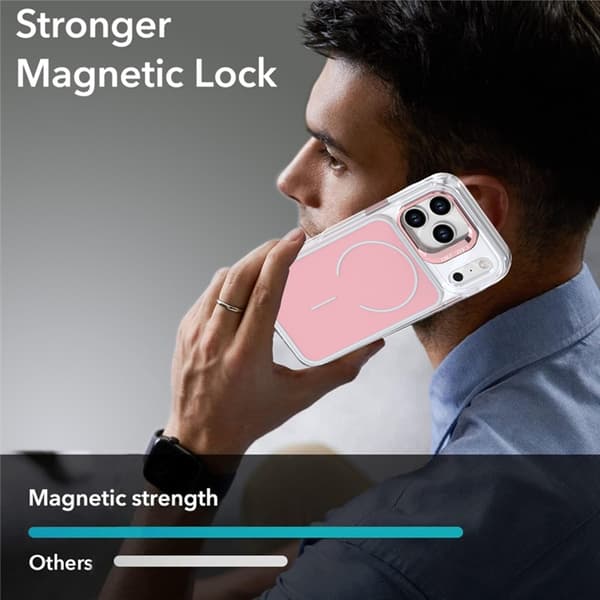 Mobilskal till iPhone 17 Pro Max MagSafe Lens Kickstand TPU + PC - Rosa Rosa