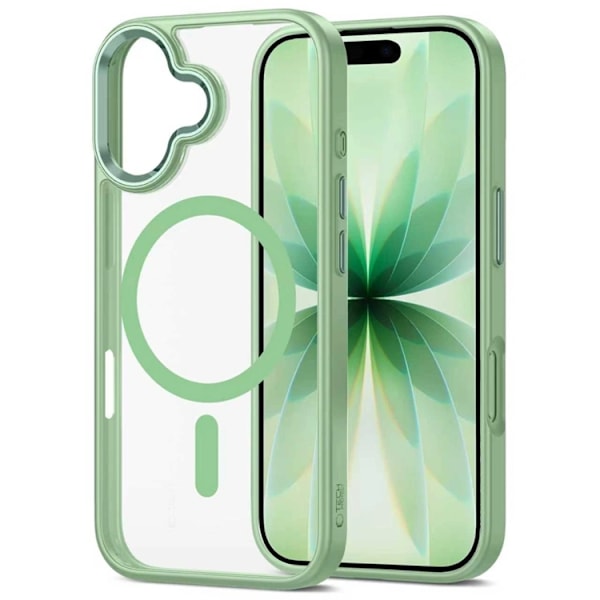 Tech-Protect Mobilskal till iPhone 17 Magsafe Magmat - Sage/Clear Grön