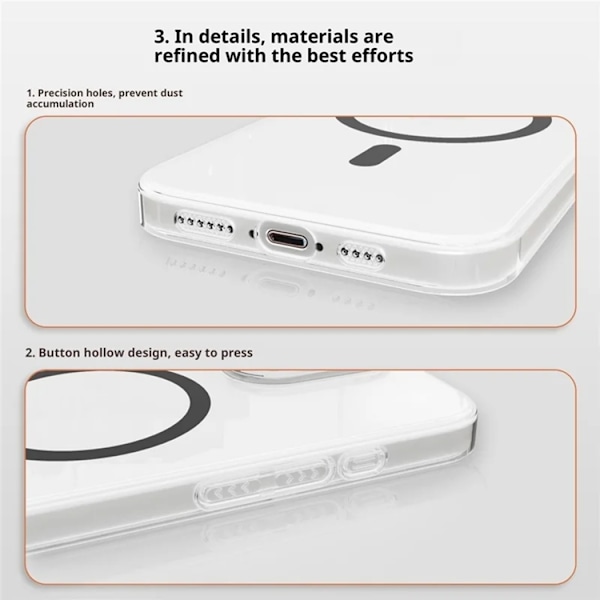 Mobilskal till iPhone 15 Pro Max MagSafe Compatible Protective - Blå Blå