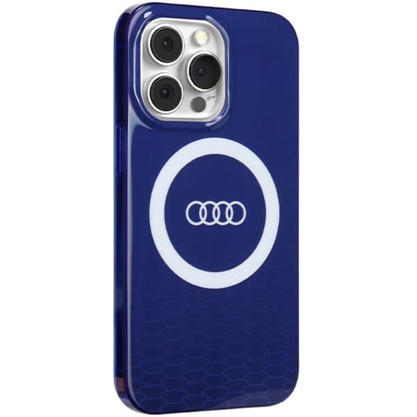 Audi Mobilskal till iPhone 13/13 Pro Magsafe IML Big Logo - Blå Blå