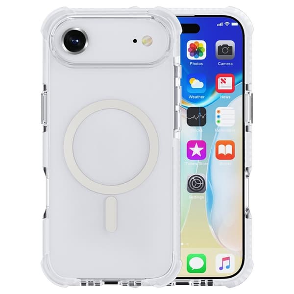 Mobilskal till iPhone Air MagSafe Förstärkta Hörn Acrylic - Vit Vit