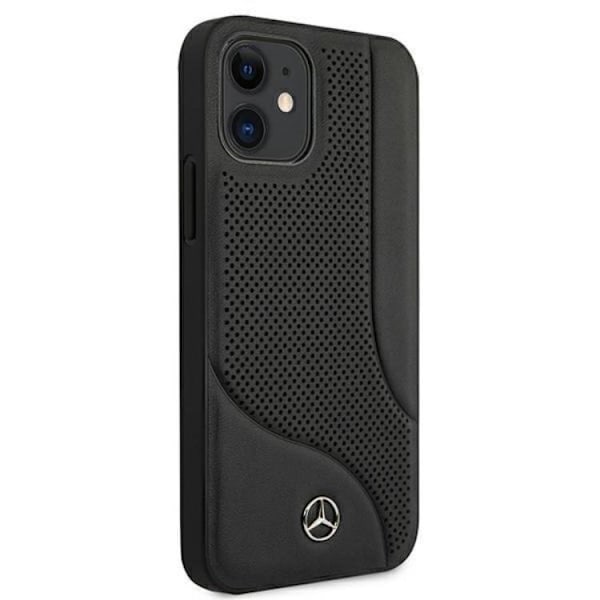 Mercedes iPhone 12 Mini Skal Läder - Svart Svart