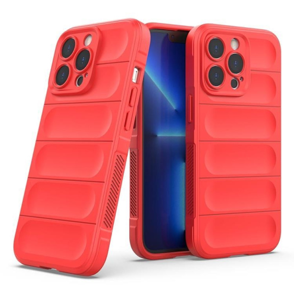 iPhone 13 Pro Skal Elastic Armored Magic Shield - röd Röd