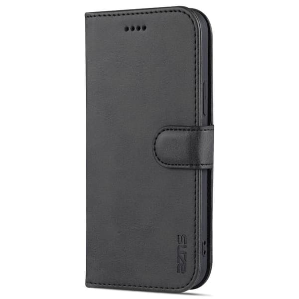 AZNS iPhone 14 Plånboksfodral Konstläder - Svart Anti-fall och Ställ