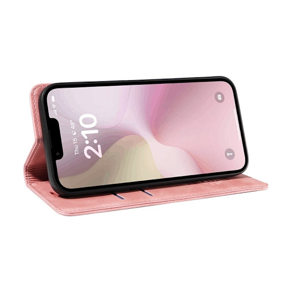 BETOPNICE 003 iPhone 16e Plånboksfodral Konstläder - Rosa