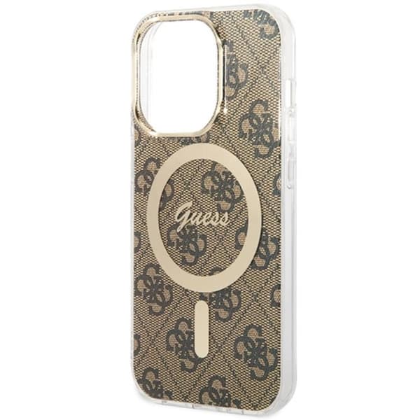 Guess Telefontaske til iPhone 15 Pro Max MagSafe IML 4G - Brun Brun