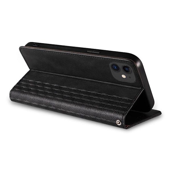 iPhone 13 mini Plånboksfodral Magnet Strap - Svart Svart