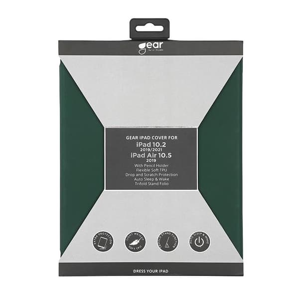 Gear iPad 10.2 (2019/2020/2021) -kotelo Soft Touch - vihreä Grön