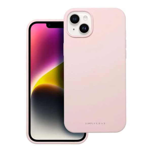 Roar Mobilskal till iPhone 14 Roar Cloud Skin - Ljusrosa Rosa