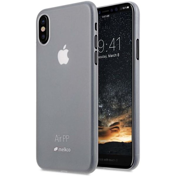 Melkco Air PP matkapuhelinsuoja iPhone X / XS - läpinäkyvä
