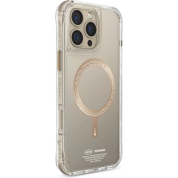 Skinarma telefontaske til iPhone 16 Pro MagSafe Saido - Champagne Guld