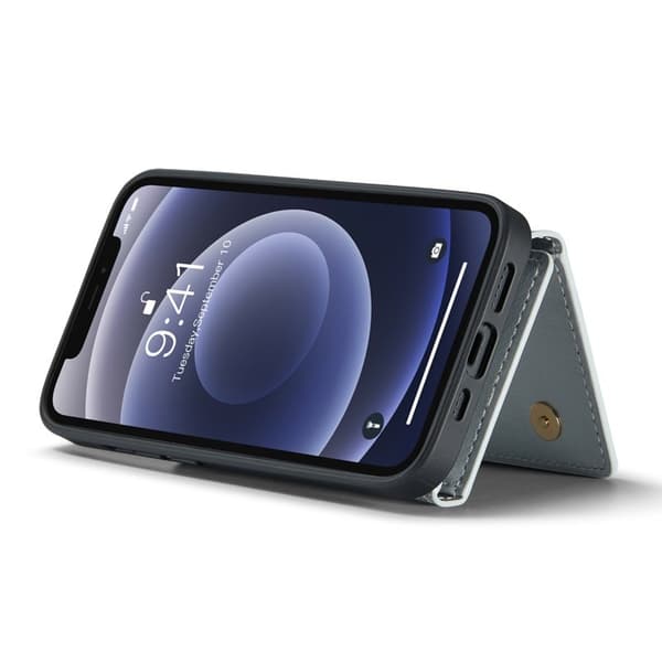 DG.MING M3 Series Mobilskal till iPhone 12/12 Pro Silver 2-i-1 Glitter