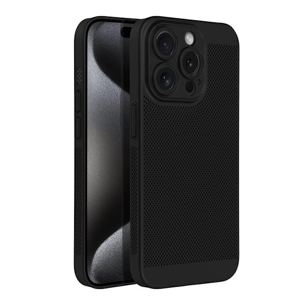 iPhone 15 Pro Mobilskal Breezy - Svart Svart