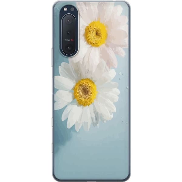 Telefontaske til Sony Xperia 5 II med sommerblomster