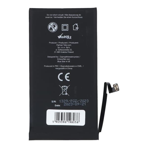 Blue Star iPhone 12/12 Pro Batteri HQ 2815 mAh