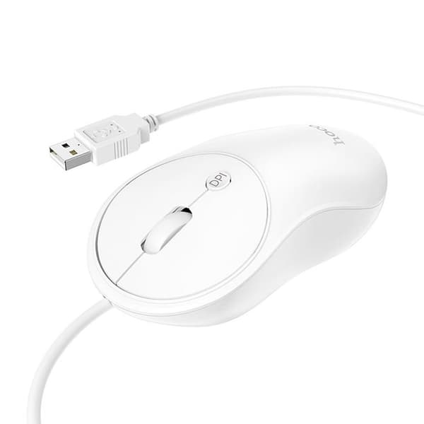Hoco Kablet Mus USB-A 1.5 m GM13 - Hvid